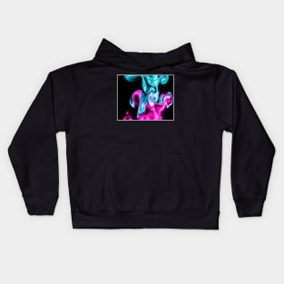 Blue and pink clash Kids Hoodie